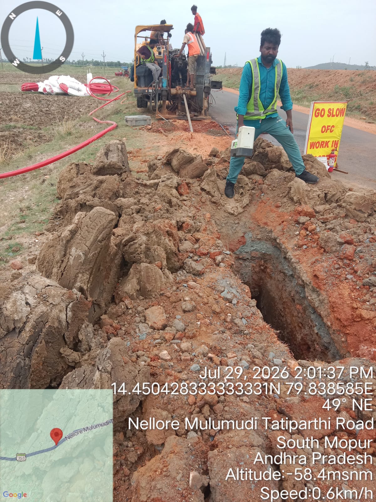 DI Water Pipeline Installation